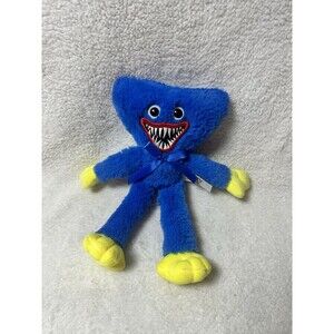 Poppy Playtime Scary Huggy Wuggy Blue Plush 10" Stuffed Toy Doll Game Mascot